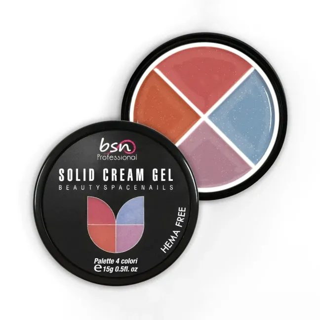 Palette polish soakoff SOLID CREAM 04 cateye, Hemafree Bsn 15 gr, unghie BSN, SEMIPERMANENTI unghie.