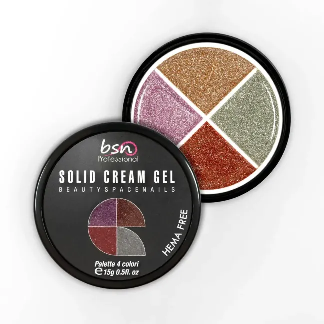 Palette polish soakoff SOLID CREAM 06 flash, Hemafree Bsn 15 gr, unghie BSN, SEMIPERMANENTI unghie.