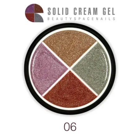 Palette polish soakoff SOLID CREAM 06 flash, Hemafree Bsn 15 gr, unghie BSN, SEMIPERMANENTI unghie.