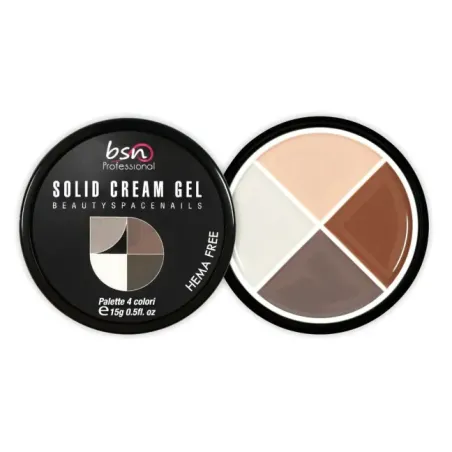 Palette polish soakoff SOLID CREAM 05, Hemafree Bsn 15 gr, unghie BSN, SEMIPERMANENTI unghie.