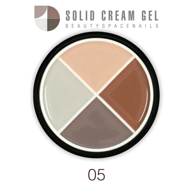 Palette polish soakoff SOLID CREAM 05, Hemafree Bsn 15 gr, unghie BSN, SEMIPERMANENTI unghie.