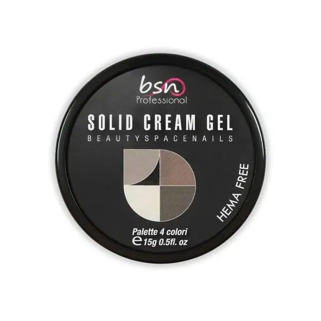 Palette polish soakoff SOLID CREAM 05, Hemafree Bsn 15 gr, unghie BSN, SEMIPERMANENTI unghie.