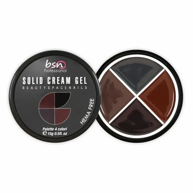 Palette polish soakoff SOLID CREAM 07, Hemafree Bsn 15 gr, unghie BSN, SEMIPERMANENTI unghie.
