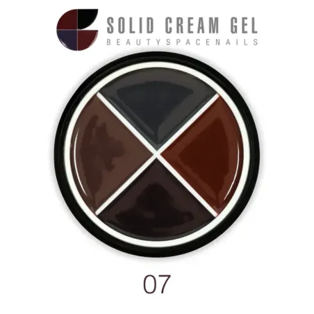 Palette polish soakoff SOLID CREAM 07, Hemafree Bsn 15 gr, unghie BSN, SEMIPERMANENTI unghie.