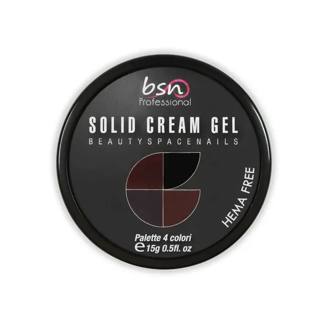 Palette polish soakoff SOLID CREAM 07, Hemafree Bsn 15 gr, unghie BSN, SEMIPERMANENTI unghie.