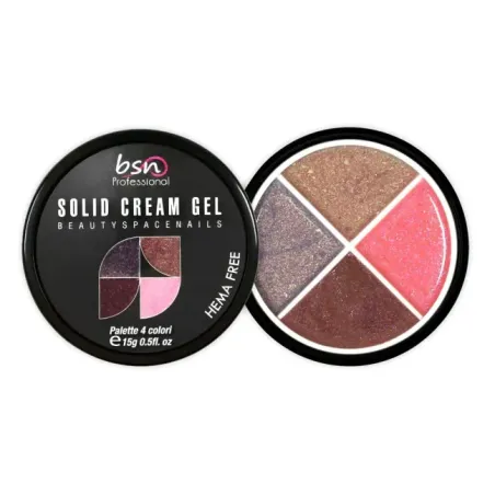 Palette polish soakoff SOLID CREAM 08, Hemafree Bsn 15 gr, unghie BSN, SEMIPERMANENTI unghie.
