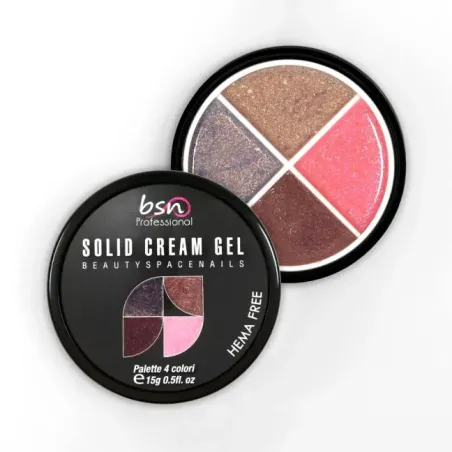 Palette polish soakoff SOLID CREAM 08, Hemafree Bsn 15 gr, unghie BSN, SEMIPERMANENTI unghie.