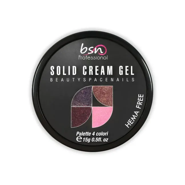 Palette polish soakoff SOLID CREAM 08, Hemafree Bsn 15 gr, unghie BSN, SEMIPERMANENTI unghie.