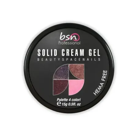 Palette polish soakoff SOLID CREAM 08, Hemafree Bsn 15 gr, unghie BSN, SEMIPERMANENTI unghie.