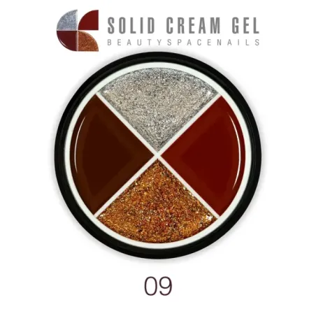 Palette polish soakoff SOLID CREAM 09, Hemafree Bsn 15 gr, unghie BSN, SEMIPERMANENTI unghie.