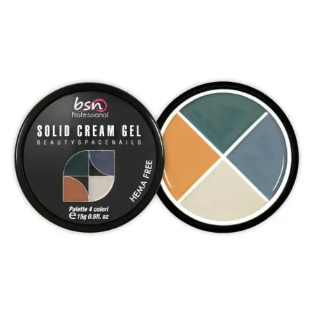 Palette polish soakoff SOLID CREAM 10, Hemafree Bsn 15 gr, unghie BSN, SEMIPERMANENTI unghie.