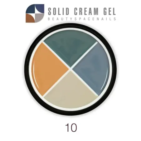 Palette polish soakoff SOLID CREAM 10, Hemafree Bsn 15 gr, unghie BSN, SEMIPERMANENTI unghie.