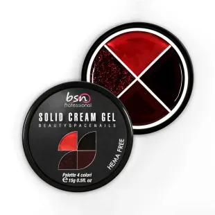 Palette polish soakoff SOLID CREAM 11, Hemafree Bsn 15 gr, unghie BSN, SEMIPERMANENTI unghie.