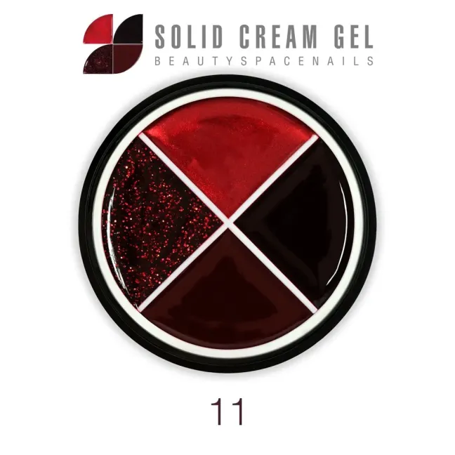 Palette polish soakoff SOLID CREAM 11, Hemafree Bsn 15 gr, unghie BSN, SEMIPERMANENTI unghie.