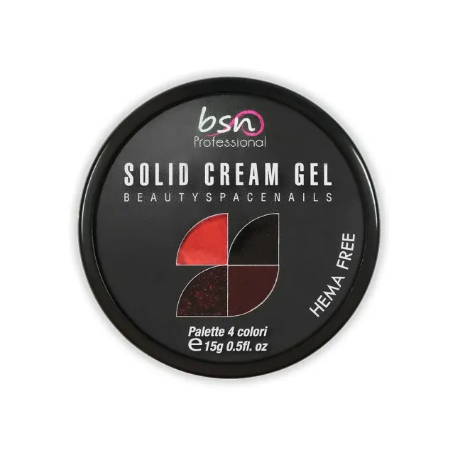 Palette polish soakoff SOLID CREAM 11, Hemafree Bsn 15 gr, unghie BSN, SEMIPERMANENTI unghie.