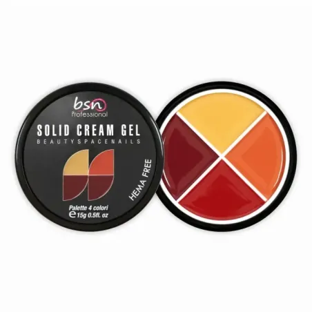 Palette polish soakoff SOLID CREAM 12, Hemafree Bsn 15 gr, unghie BSN, SEMIPERMANENTI unghie.