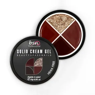 Palette polish soakoff SOLID CREAM 13, Hemafree Bsn 15 gr, unghie BSN, SEMIPERMANENTI unghie.