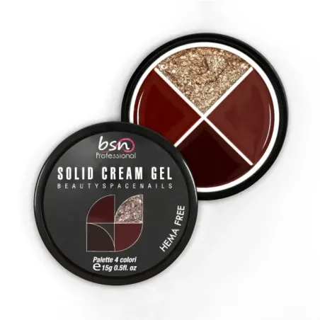 Palette polish soakoff SOLID CREAM 13, Hemafree Bsn 15 gr, unghie BSN, SEMIPERMANENTI unghie.