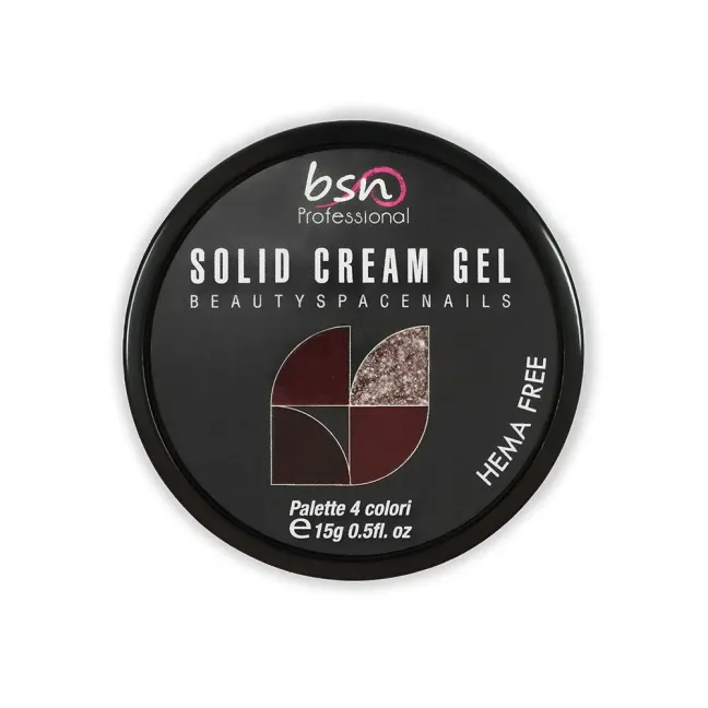 Palette polish soakoff SOLID CREAM 13, Hemafree Bsn 15 gr, unghie BSN, SEMIPERMANENTI unghie.
