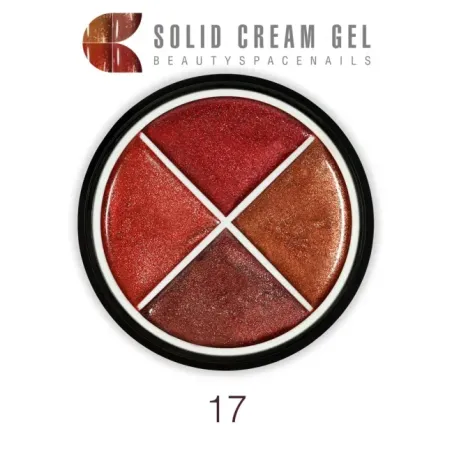 Palette polish soakoff SOLID CREAM 17, Hemafree Bsn 15 gr, unghie BSN, SEMIPERMANENTI unghie.