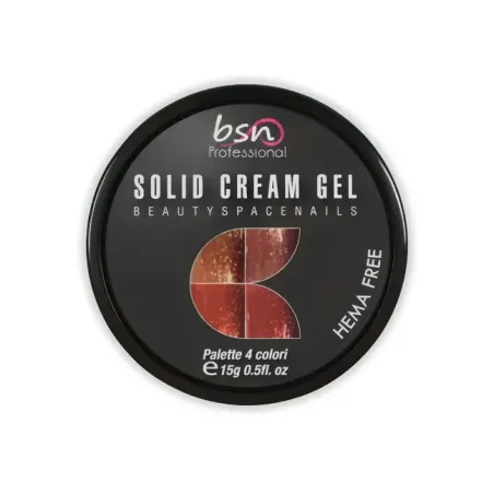 Palette polish soakoff SOLID CREAM 17, Hemafree Bsn 15 gr, unghie BSN, SEMIPERMANENTI unghie.