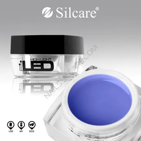 Gel costruttore High Light  LED VIOLET Hemafree Silcare 100 gr, unghie Silcare, GEL COSTRUTTORI unghie.
