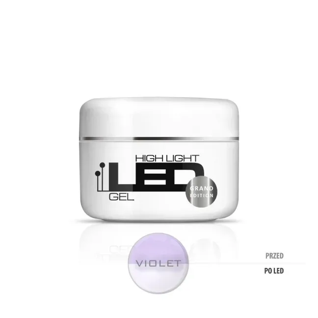 Gel costruttore High Light  LED VIOLET Hemafree Silcare 100 gr, unghie Silcare, GEL COSTRUTTORI unghie.