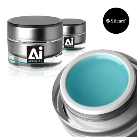Gel costruttore Affinity ICE BLUE Hemafree Silcare 30 gr, unghie Silcare, GEL COSTRUTTORI unghie.