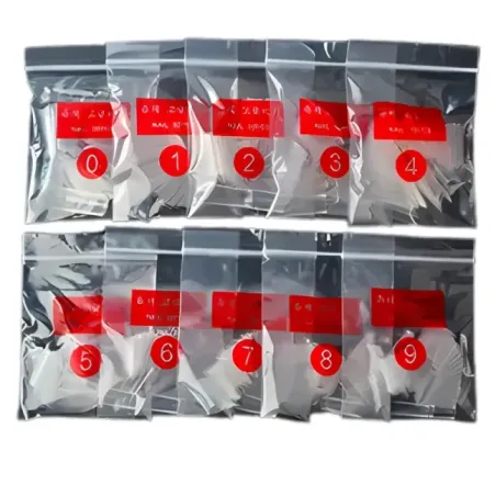 Busta 500 nail TIP trasparenti senza scalino, forma square, unghie Altro, OUTLET unghie.