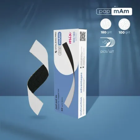 Refill PapmAm bifacciali EXPERT MIX grit 100/180,DFCEMIX-22 Staleks PRO, unghie Staleks, MONOUSO unghie.