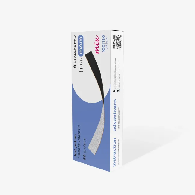Refill PapmAm bifacciali EXPERT MIX grit 100/180,DFCEMIX-22 Staleks PRO, unghie Staleks, MONOUSO unghie.