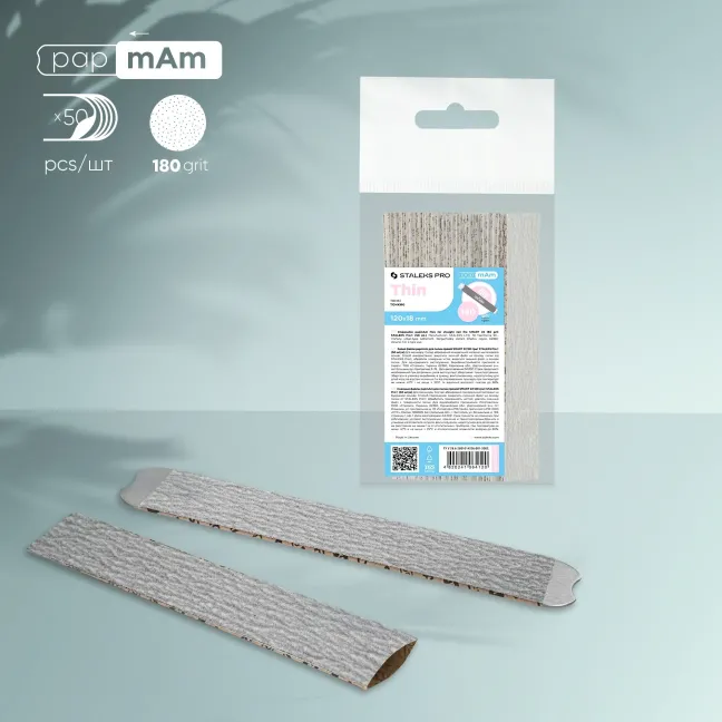 Refill con base PapmAm SMART grit 180,DFC-22 Staleks PRO, unghie Staleks, MONOUSO unghie.