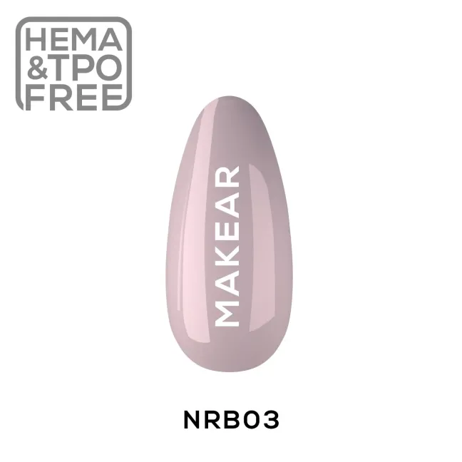 Base ibrida RUBBER NUDE PUDDING PINK Makear 8 ml, unghie Makear, BASI & TOP unghie.