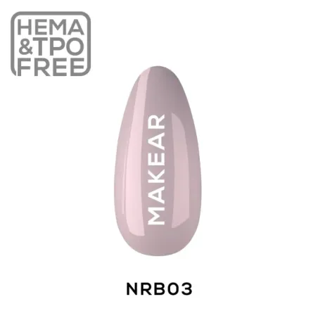 Base ibrida RUBBER NUDE PUDDING PINK Makear 8 ml, unghie Makear, BASI & TOP unghie.