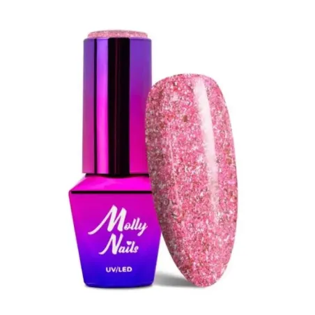Semipermanente Polish Mollynails LUXURY GLAM 8ml n.540, unghie Allepaznokcie, SEMIPERMANENTI unghie.