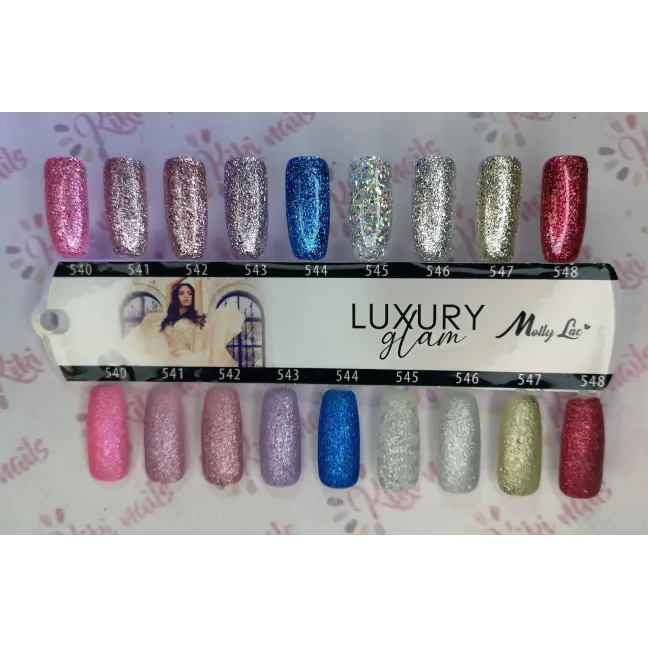 Semipermanente Polish Mollynails LUXURY GLAM 8ml n.541, unghie Allepaznokcie, SEMIPERMANENTI unghie.