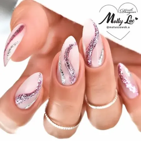Semipermanente Polish Mollynails LUXURY GLAM 8ml n.541, unghie Allepaznokcie, SEMIPERMANENTI unghie.
