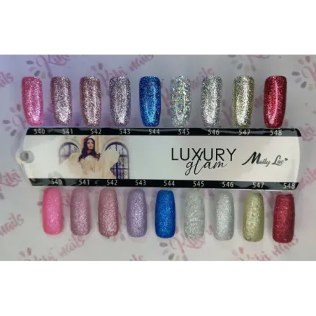 Semipermanente Polish Mollynails LUXURY GLAM 8ml n.542, unghie Allepaznokcie, SEMIPERMANENTI unghie.