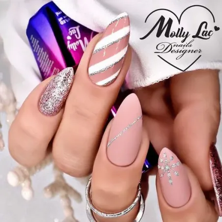 Semipermanente Polish Mollynails LUXURY GLAM 8ml n.542, unghie Allepaznokcie, SEMIPERMANENTI unghie.