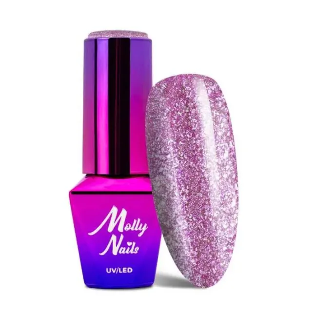 Semipermanente Polish Mollynails LUXURY GLAM 8ml n.543, unghie Allepaznokcie, SEMIPERMANENTI unghie.
