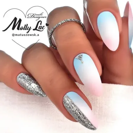 Semipermanente Polish Mollynails LUXURY GLAM 8ml n.546, unghie Allepaznokcie, SEMIPERMANENTI unghie.