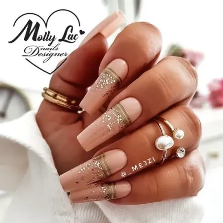 Semipermanente Polish Mollynails LUXURY GLAM 8ml n.547, unghie Allepaznokcie, SEMIPERMANENTI unghie.