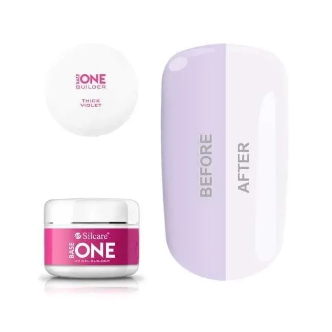 Gel costruttore THICK VIOLET Base one Hemafree 100 gr Silcare, unghie Silcare, GEL COSTRUTTORI unghie.