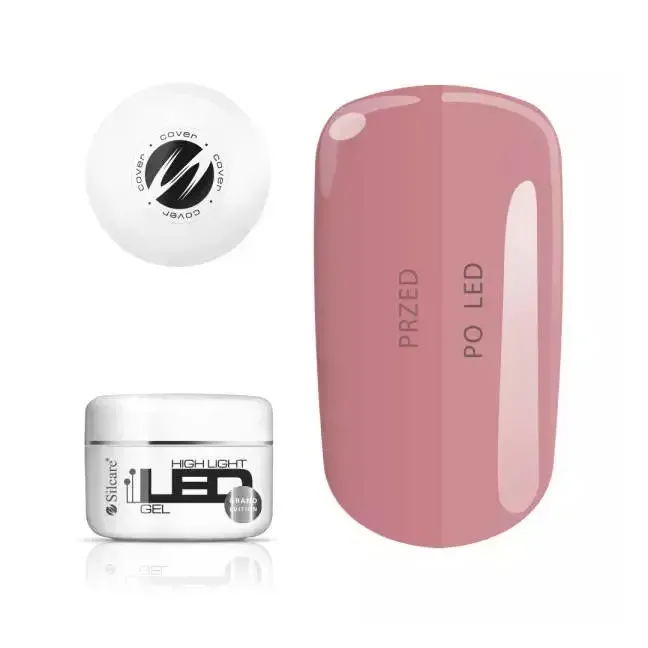 Gel costruttore High Ligh LED COVER Silcare 100gr, unghie Silcare, GEL COSTRUTTORI unghie.