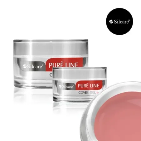 Gel costruttore COVER Pure Line Hemafree Silcare 50 gr, unghie Silcare, GEL COSTRUTTORI unghie.