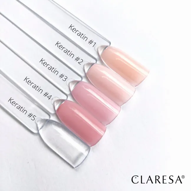 Base ibrida Extend care 5in1 KERATIN 2 Claresa 5 ml, unghie CLARESA, BASI & TOP unghie.