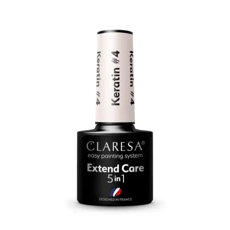 Base ibrida Extend care 5in1 KERATIN 4 Claresa 5 ml, unghie CLARESA, BASI & TOP unghie.