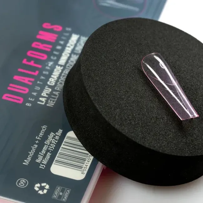 Dual tip MANDORLA + french dual system form BSN 150 pz, unghie BSN, NAILFORM CARTINE - TIP unghie.