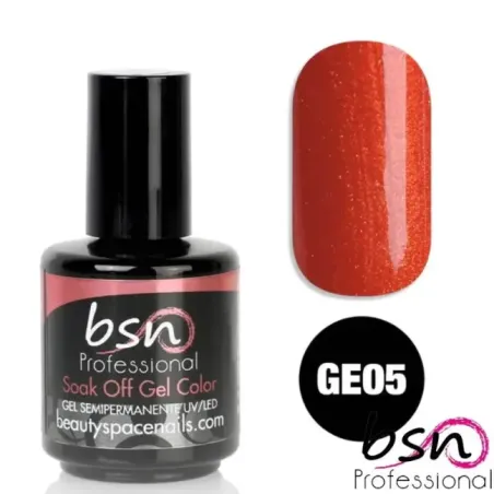 Semipermanente Polish BSN SOAK OFF 15ml n. GE05, unghie BSN, SEMIPERMANENTI unghie.