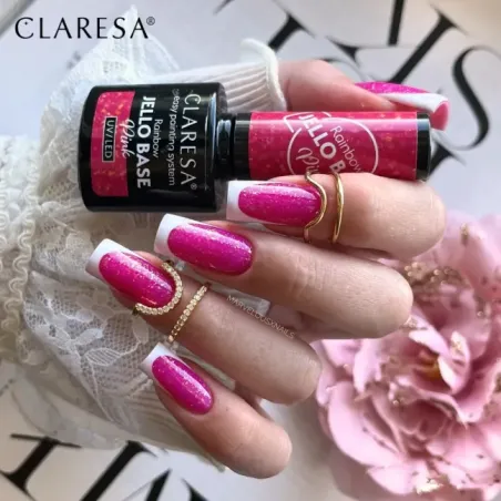Base ibrida JELLO BASE PINK Claresa 5 gr, unghie CLARESA, BASI & TOP unghie.